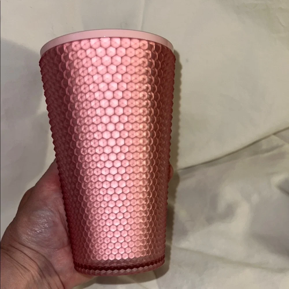 Starbucks 2022 Soft Touch Pink Lemonade Jelly Studded Cold 16oz Tumbler NWT